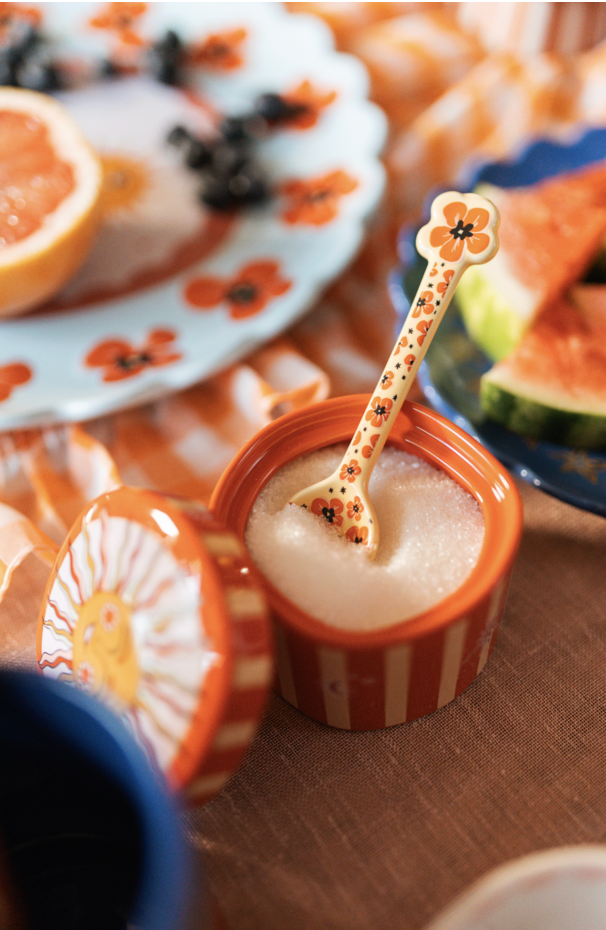 Cuillère en céramique Poppies