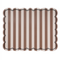 Set de table rectangle Roméo rayure marron 35x48cm