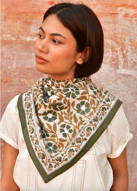 Grand foulard N°115 Vert