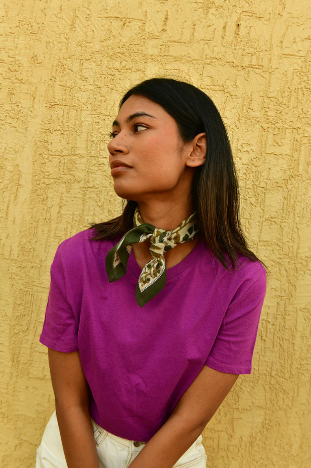 Petit foulard N°115 Vert - Byzantine