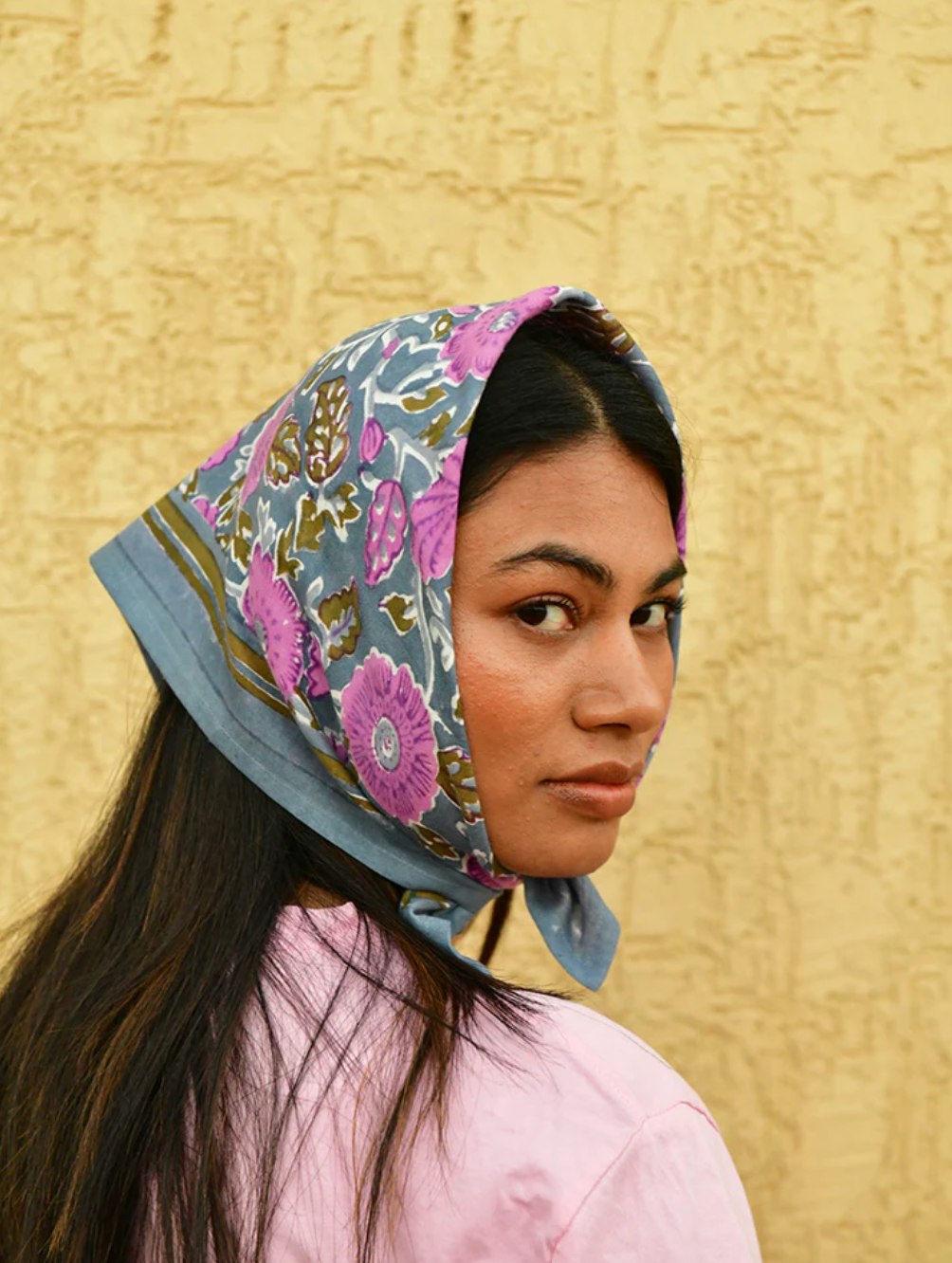 Petit foulard ANI Bleu horizon - Byzantine