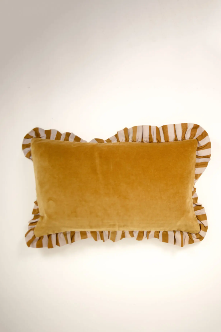 Housse de coussin Elina jaune 30×50cm