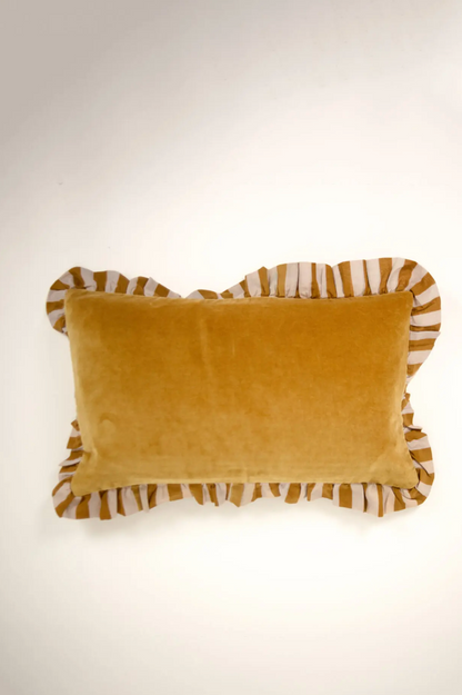 Housse de coussin Elina jaune 30×50cm