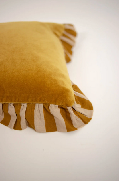 Housse de coussin Elina jaune 30×50cm