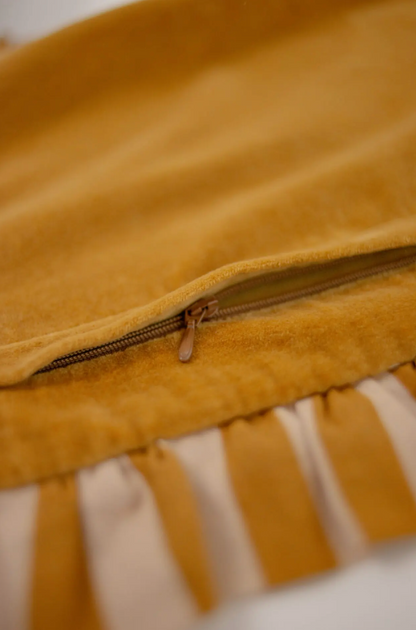 Housse de coussin Elina jaune 30×50cm