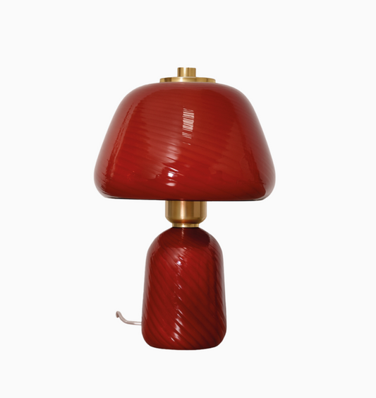 Lampe Appolon burgundy D18 H27cm