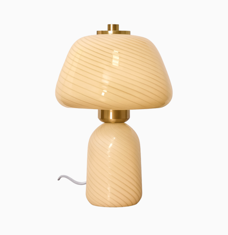 Lampe Appolon milky D18 H27cm