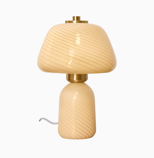 Lampe Appolon milky D18 H27cm