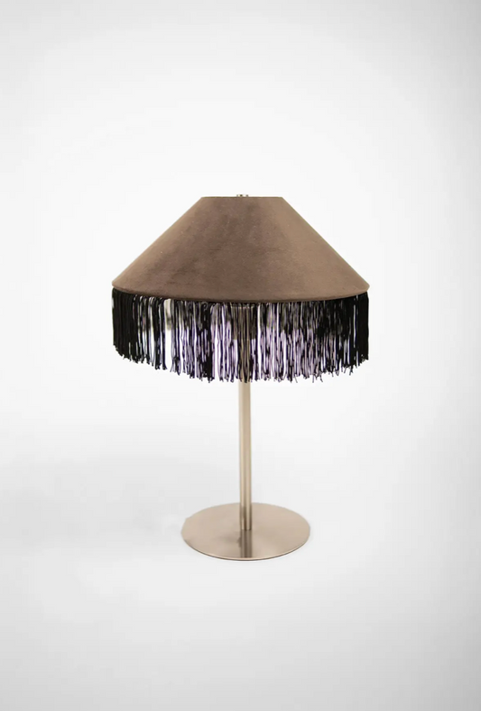 Lampe de table Gloria brun foncé