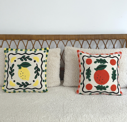 Coussin Influence citron 40x40cm