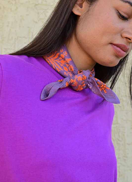 Petit foulard GALATIE Flame - Byzantine
