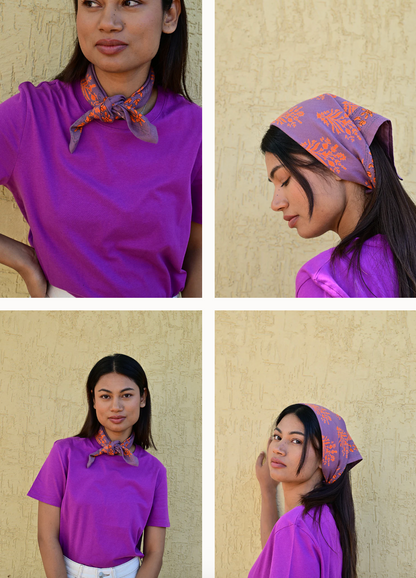 Petit foulard GALATIE Flame - Byzantine