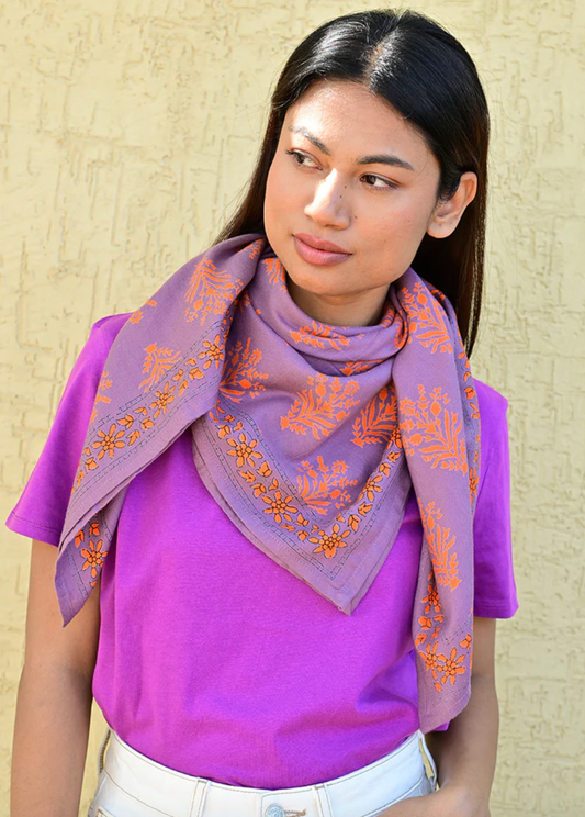 Grand foulard Galatie Flame - Byzantine