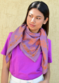 Grand foulard Galatie Flame - Byzantine