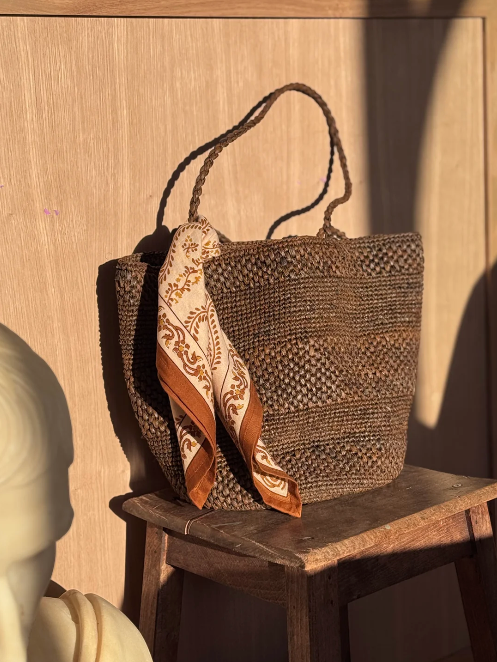 Petit foulard Antoinette Beige - Byzantine