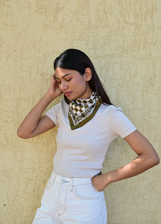 Petit foulard Check - Byzantine