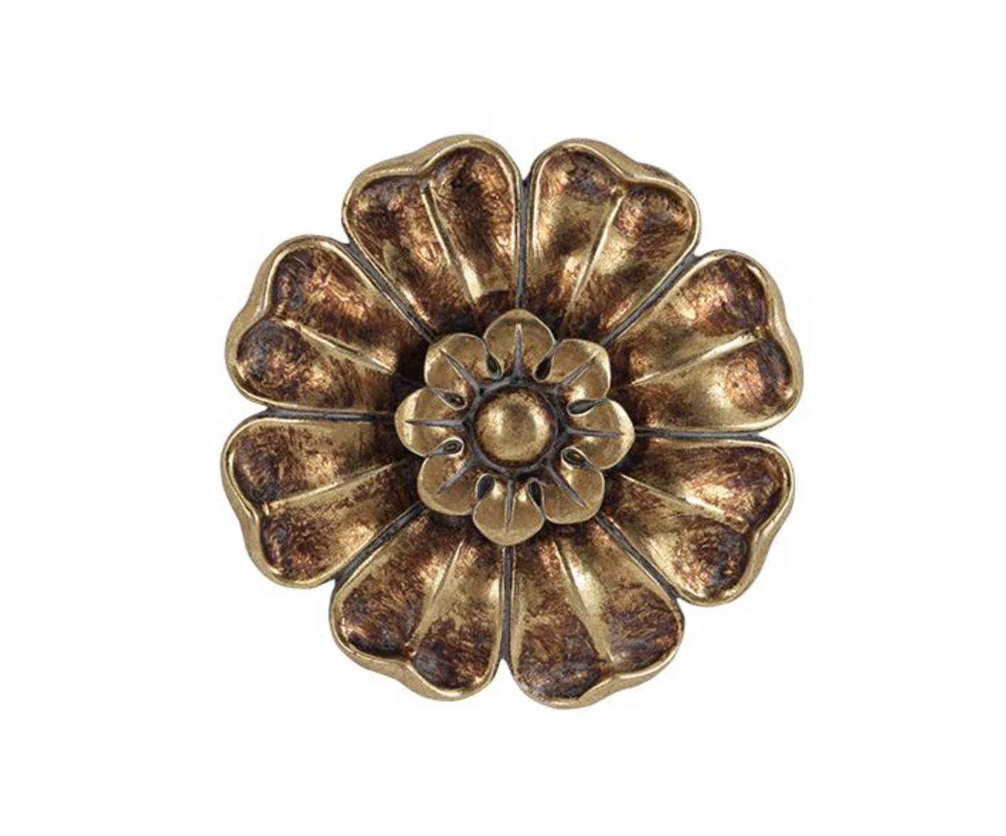 DECO MURALE FLEUR DORE 10CM