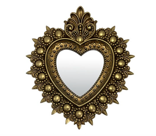 DECO MURALE EX-VOTO MIROIR 21,5X24CM