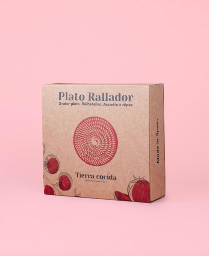 Petite assiette râpe ail - en céramique faite à la main - motif dégradé bleu - Prête à offrir