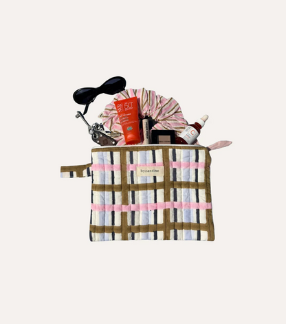 Pochette plate / tablette - CHECKS N°3 27 cm x 20 cm,
