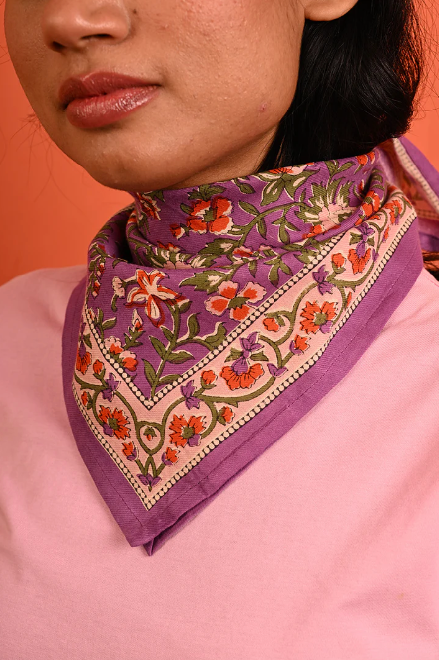 Petit foulard Calypso violet - Byzantine