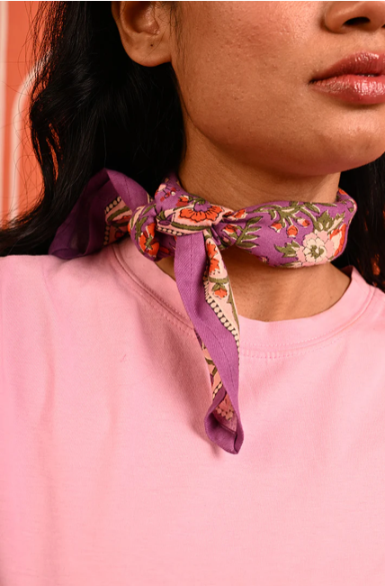 Petit foulard Calypso violet - Byzantine