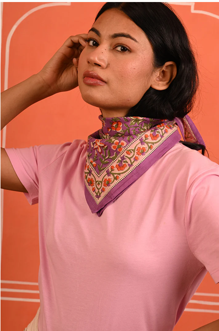 Petit foulard Calypso violet - Byzantine