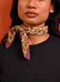 Petit foulard BOUGAINVILLIERS Soleil - Byzantine