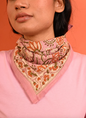 Petit foulard N°114 Rose  - Byzantine