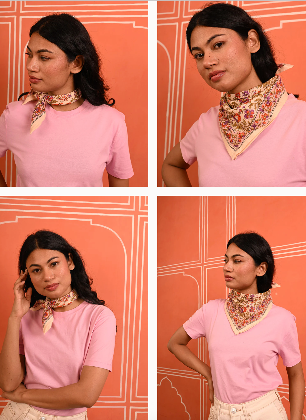 Petit foulard CALYPSO Flame  - Byzantine