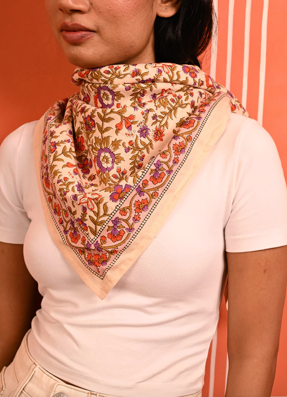 Grand foulard CALYPSO Flame  - Byzantine