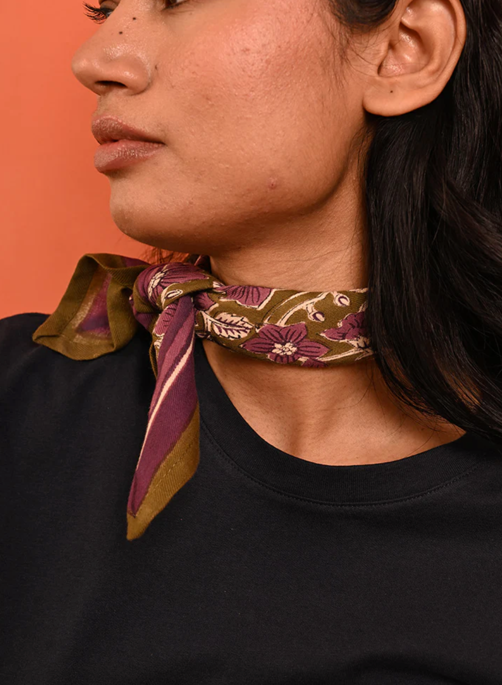 Petit foulard HÉLIOS Kaki  - Byzantine