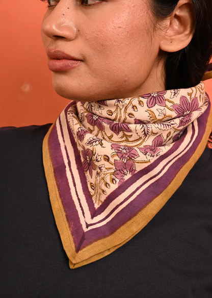 Petit foulard HÉLIOS Ecru  - Byzantine