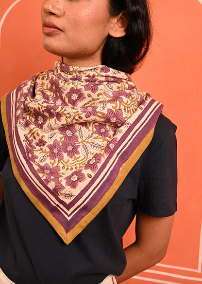 Grand foulard HÉLIOS Ecru  - Byzantine