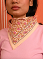 Petit foulard TULIPA Rose  - Byzantine