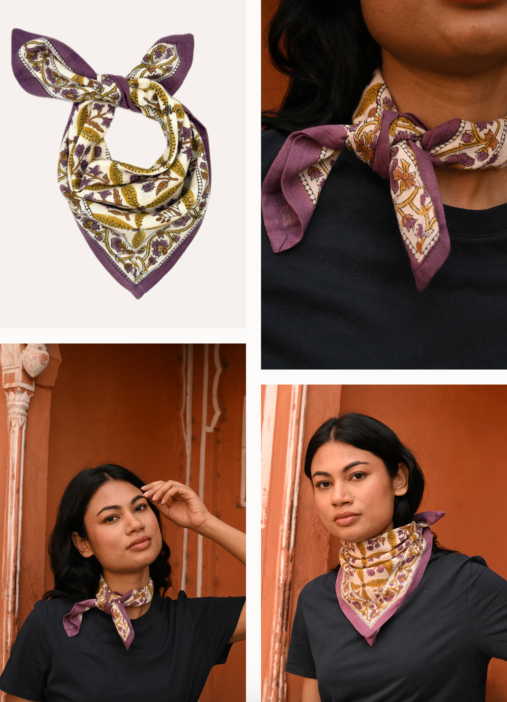 Petit foulard ZÉNON Moutarde  - Byzantine