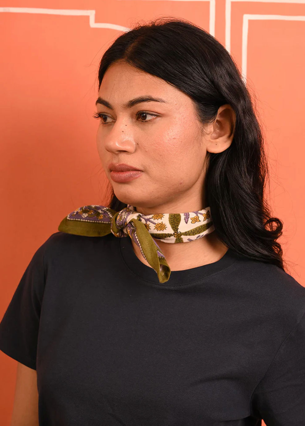 Petit foulard ZÉNON Vert  - Byzantine