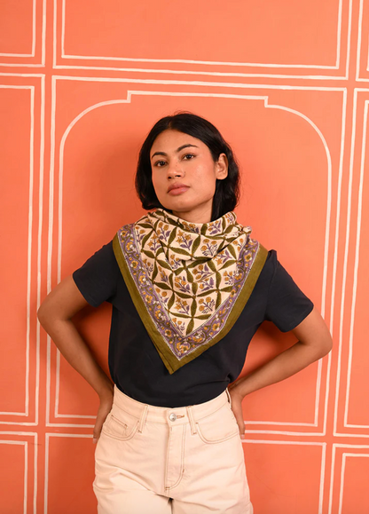 Grand foulard ZÉNON Vert  - Byzantine
