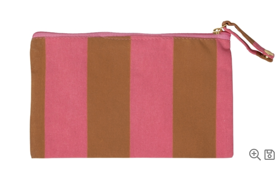 Pochette - pink/brown, 11x21 cm