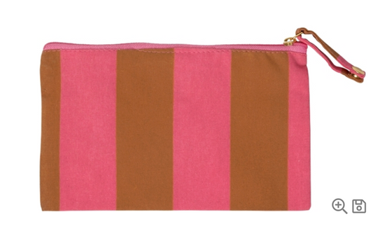 Pochette - pink/brown, 11x21 cm