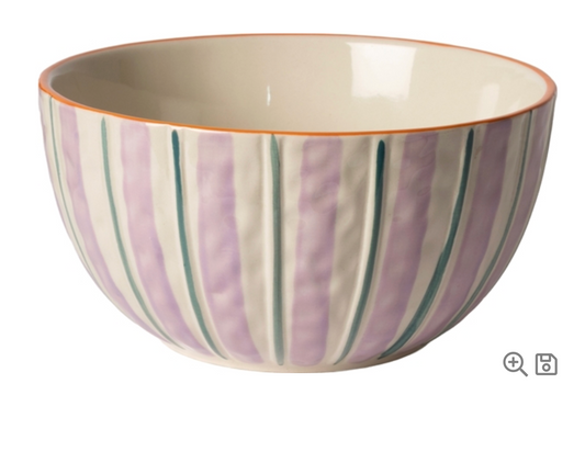 Saladier violet/petrol/orange, 9,1xø18 cm