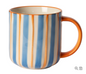 Mug - blue/orange, 9,5xø9,1 cm