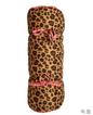 Couverture, artisan, leopard-sand/pink, 85x190