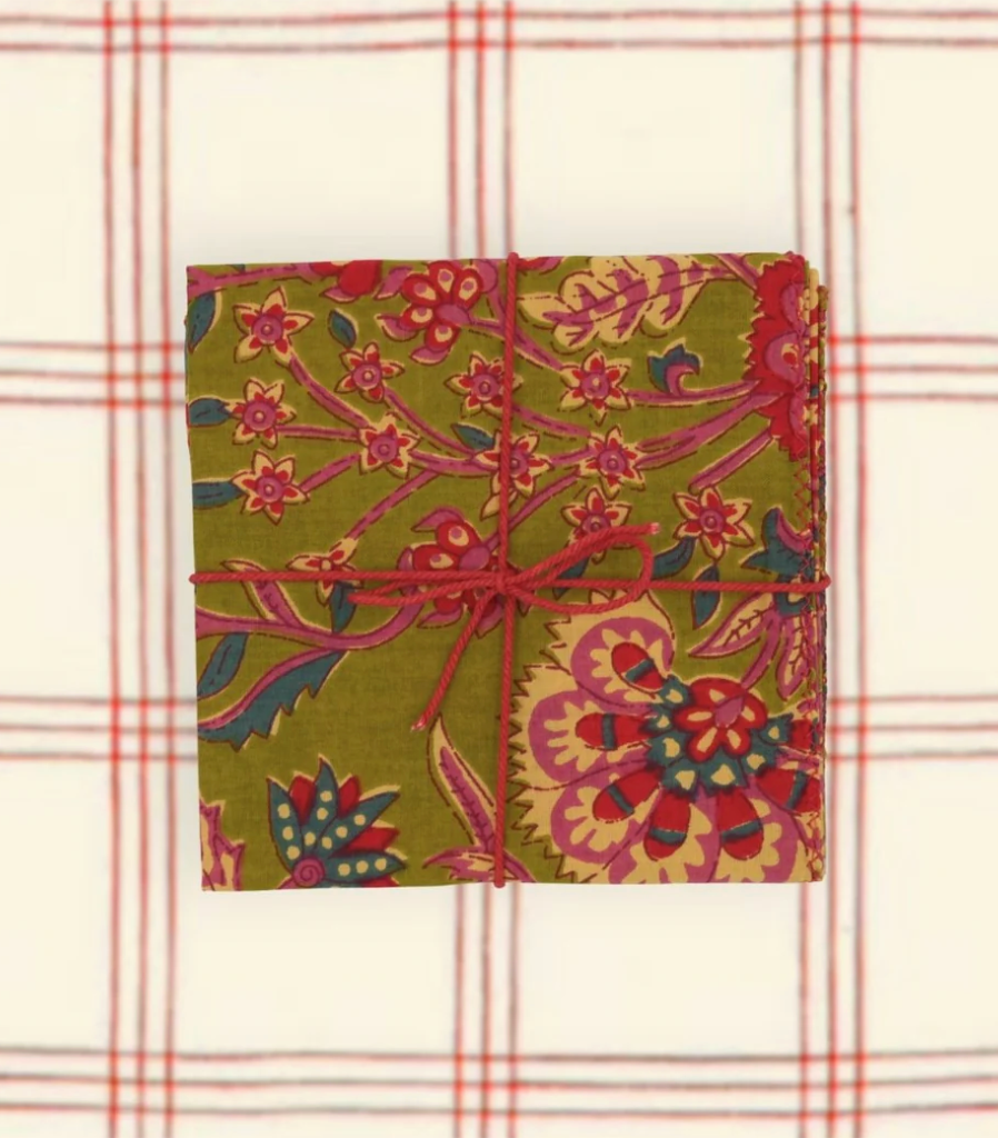 Serviettes de tablex4 - Dandelion Olive