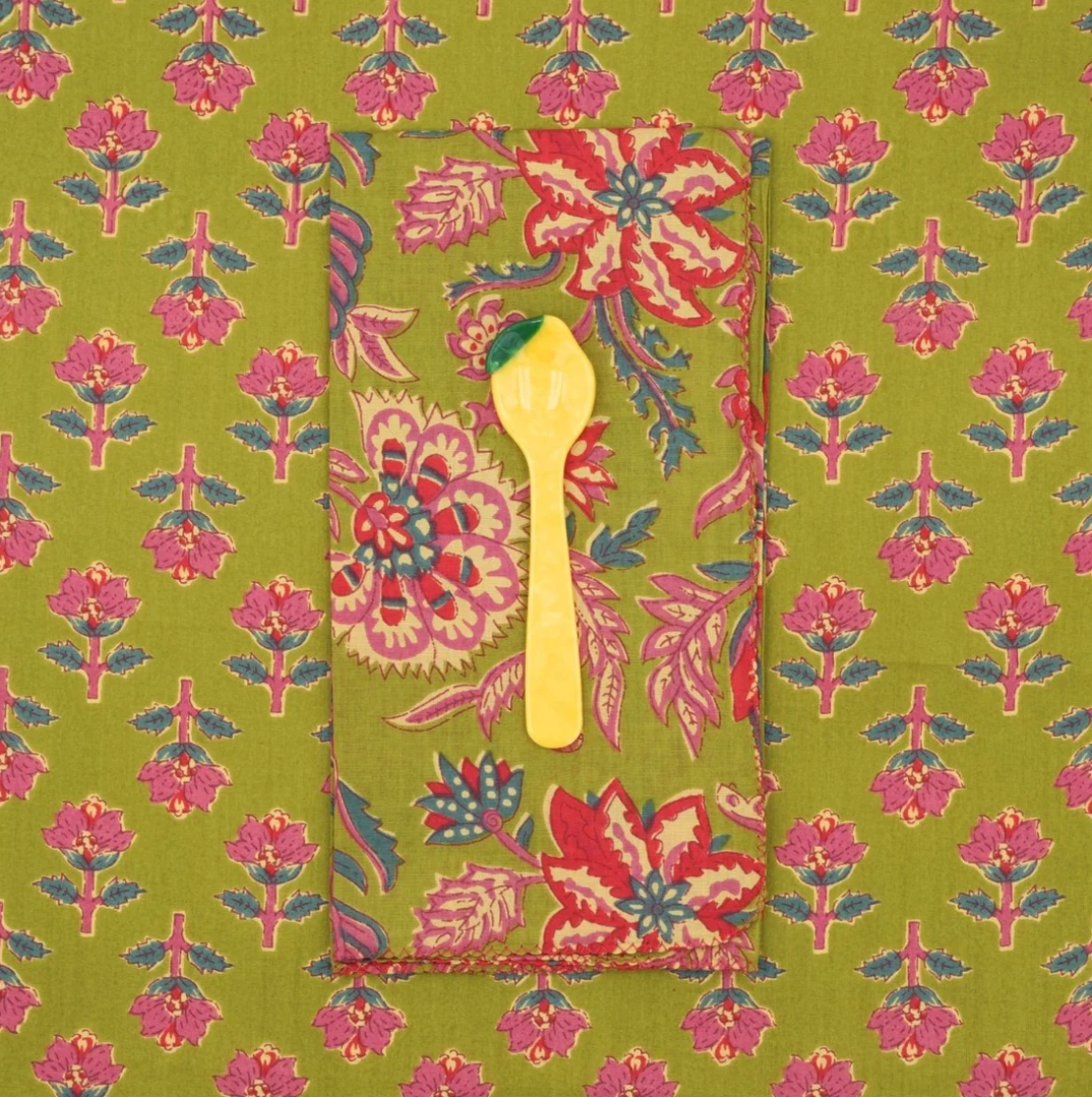 Serviettes de tablex4 - Dandelion Olive
