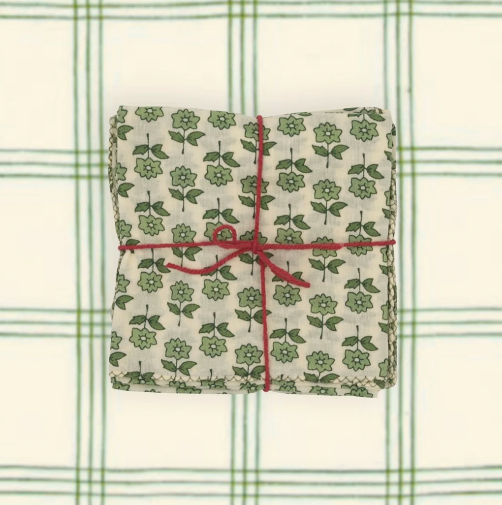 Serviettes de tablex4 - Bourrache Loden