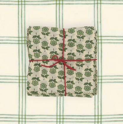 Serviettes de tablex4 - Bourrache Loden