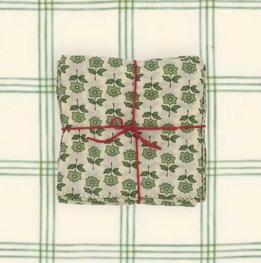 Serviettes de tablex4 - Bourrache Loden