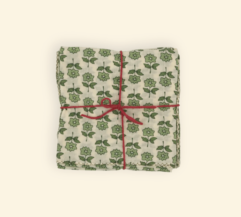 Serviettes de tablex4 - Bourrache Loden