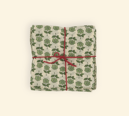Serviettes de tablex4 - Bourrache Loden